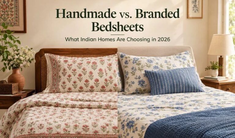 Handmade vs Branded Bedsheets